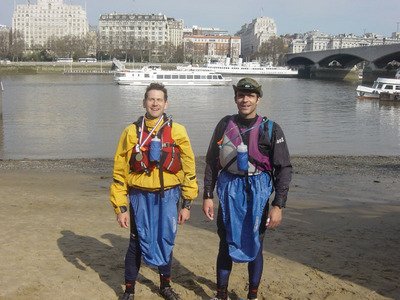 Myself and Julien pose at the finish (click to enlarge) Myself and Julien pose at the finish (click to enlarge)