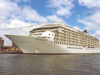 Residential cruise ship, The World